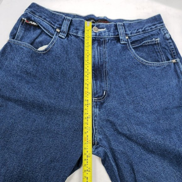 Fubu The Collection Jeans Carpenter Blue Denim Size 20‎ Wide Leg Hip Hop - Picture 10 of 12